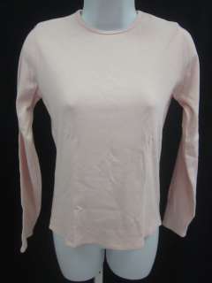 WHITE + WARREN Light Pink Long Sleeve T Shirt Top Sz S  
