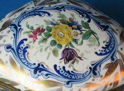Antique French Sevres Hand Painted Jewelry Box c. 1870  