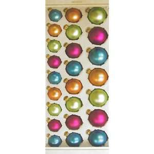   Pack of 24 Glass Ball 2 3 Tropical Tone Matte Christmas Ornaments