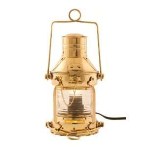  Electric Lantern  Top Brass Anchor Lamp  10