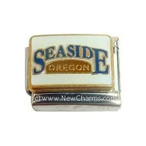 Seaside Oregon Italian Charm Bracelet Jewelry Link