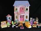 FISHER PRICE LOVING FAMILY DREAM DOLL HOUSE DOLLHOUSE BLUE ROOF W 