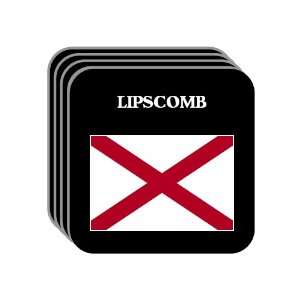 US State Flag   LIPSCOMB, Alabama (AL) Set of 4 Mini Mousepad Coasters