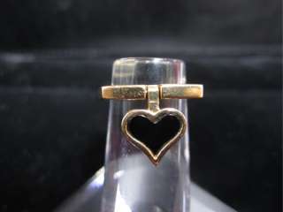 14k Yellow Gold Ring with Moveable Heart Shape Top  