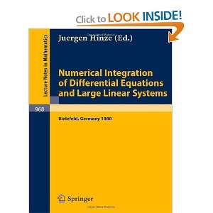  Numerical Integration of Differential Equations and Large 