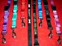 Embroidered Personalized Matching Dog Collar & Leash  