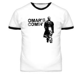 Omar Little Comin Hustle Wire T Shirt Any Color  