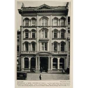 1903 New York City Print Steinway Piano Headquarters   Original 