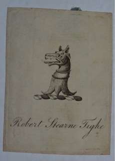 Bookplate Of Robert Stearne Tighe  