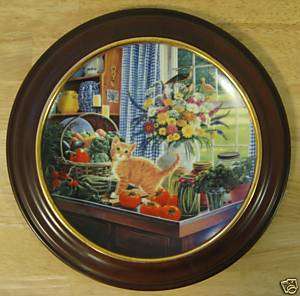 BRADFORD EXCHANGE Warm Country Moments Cat Kitten Plate  