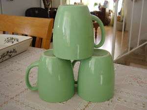 Corelle Jade Light ( 3 ) Three Coffee Mugs  