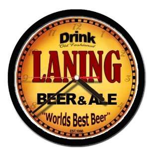  LANING beer and ale cerveza wall clock 