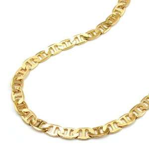  NECKLACE, THIN MARINER CHAIN, GOLD PLATED, 50CM, NEW DE 