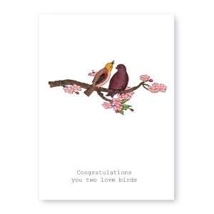   Objects to Desire Greeting Card Congratulations you two love birds