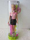 BARBIE FASHION FEVER DOLL NEW IN TUBE 2004 BLONDE PINK TOP PIN STRIPE 