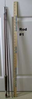 Vintage Bamboo Rods(2), Bamboo Tips (3), Metal Cases (2) and Cloth 