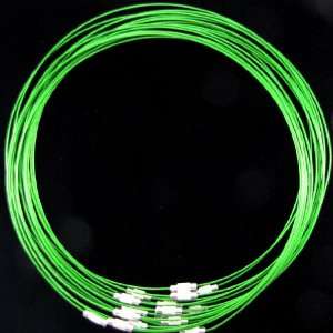 5pcs 1mm green chocker necklace bead wire collar 18 S2  
