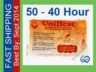 50 UniHeat 40 Hour Shipping Warmer Heat Pack Reptile Plant Insect Egg 