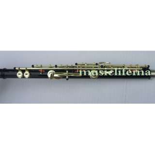 Black17 Open holes flute C key+E Nice Metal Golden Part  