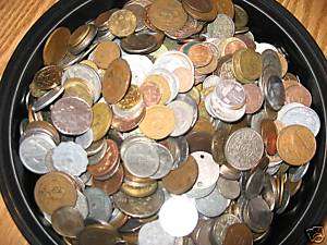 World Coins Mixed Lot One Pound of Coins Great Gift  