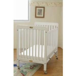  L.A.BABY 883A W folding wooden compact crib with 3 inch 