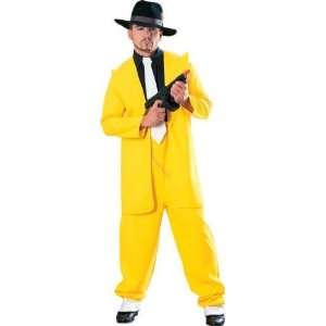  Rubies Yellow Gangster Suit Standard Size Toys & Games
