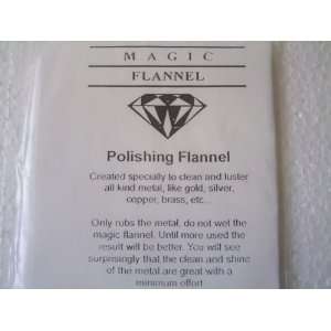   Polishing Flannel Cleans Gold Silver Copper Brass 