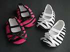 Girls Animal Zebra Print Soft Soled Baby Shoes, Crib Slippers, , 0 18 