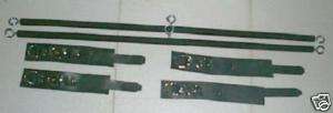 basic black All Leather cuffs W spreader bars j253  