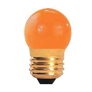   Orange 7.5 Watt S11 Light Bulb, 130 Volt Long Life