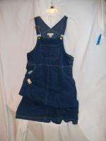 CHEROKEE DENIM JEAN DRESS OVERALL SIZE LARGE PRE OWNED  