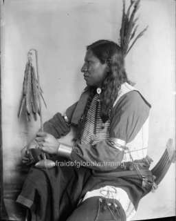 Photo 1899 Shooting Pieces Sioux Indian  