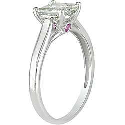 14k Gold 1ct TDW Diamond and Pink Sapphire Fashion Ring (H I, I2 I3 