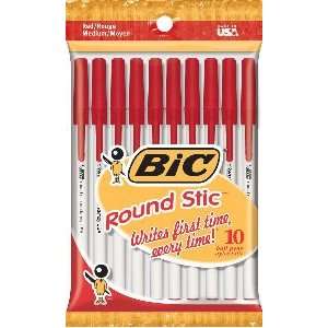  ROUND STICK 10 PK RED Toys & Games