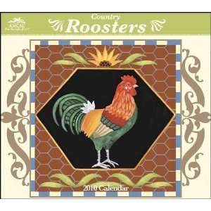  Country Roosters 2010 Wall Calendar