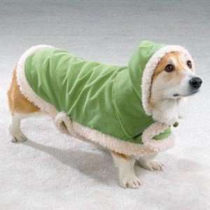  Dog Jacket Coat   Shimmer Suede Dog Jacket with Hood Small 