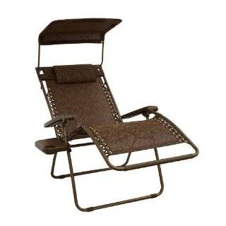 Bliss Extra Wide Gravity Free Folding Recliner with Canopy  