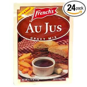 Frenchs Au Jus Gravy Mix, 0.75 Ounce Packets (Pack of 24)  