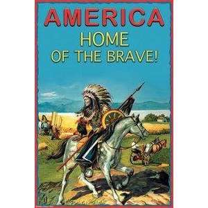    America Home of the Brave 2008 12 x 18 Poster