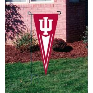  INDIANA HOOSIERS OFFICIAL LOGO PENNANT GARDEN FLAG + STAND 