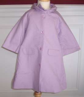 Janie Jack Tea Time Spring Girls Coat Jacket Purple New  