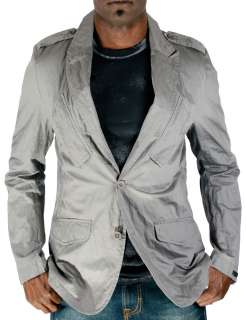 MONARCHY Metal Blazer MensTwo Button Closure Lightweight Blazer Coat 