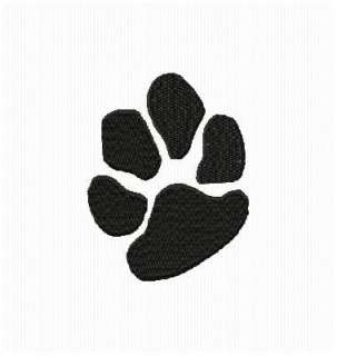 new single one dog paw print embroidery machine design on cd the