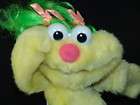   Plush Jim Hensons Muppets Yellow Puppet Green Hair Stuffed Animal