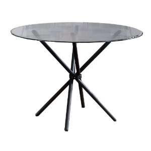  Hillsdale Furniture 44 Cierra Round Dining Table Glass 