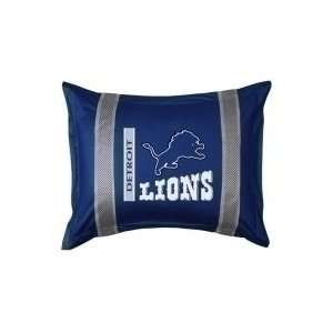  Detroit Lions Pillow Sham (Sidelines Series) Sports 