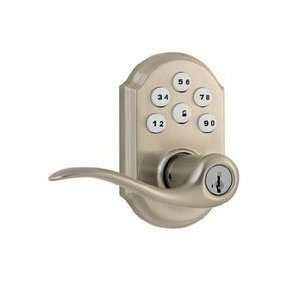   911TNL15S SmartCode Keyless Lock Exterior Door Hardware   Satin Nickel