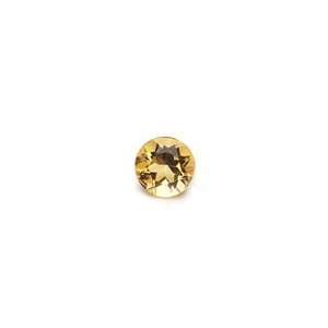  0.73 Cts of AAA 6 mm Round Loose Citrine ( 1 pc ) Gemstone 