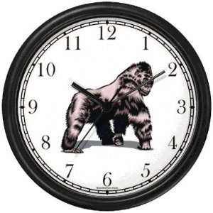  Gorilla (Full Body) Great Ape Animal Wall Clock by 