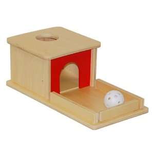  Montessori Object Permanence Box with Tray and Ball Toys 